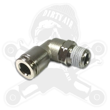 90° SWIVEL ELBOW AIR FITTING - MALE THREAD X PUSH-TO-CONNECT